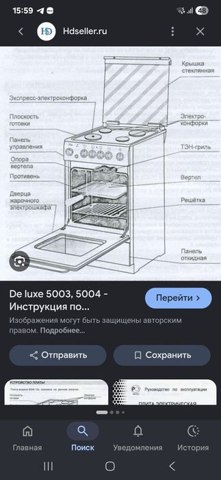 Электрическая плита Delux