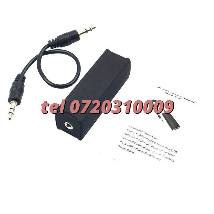 Filtru De Zgomot Aux Audio Jack Dispozitiv Anti Interferente Potrivit Pentru Radio Sau Player Audio Cu Mufa Audio Aux Jack 3.5 Mm Cod 561
