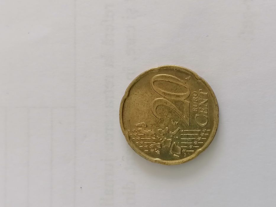 Monedă 20 eurocent 2002