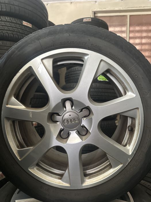 Оригинални джанти Audi 17" 5x112 + зимни гуми Bridgestone 225/50 R17