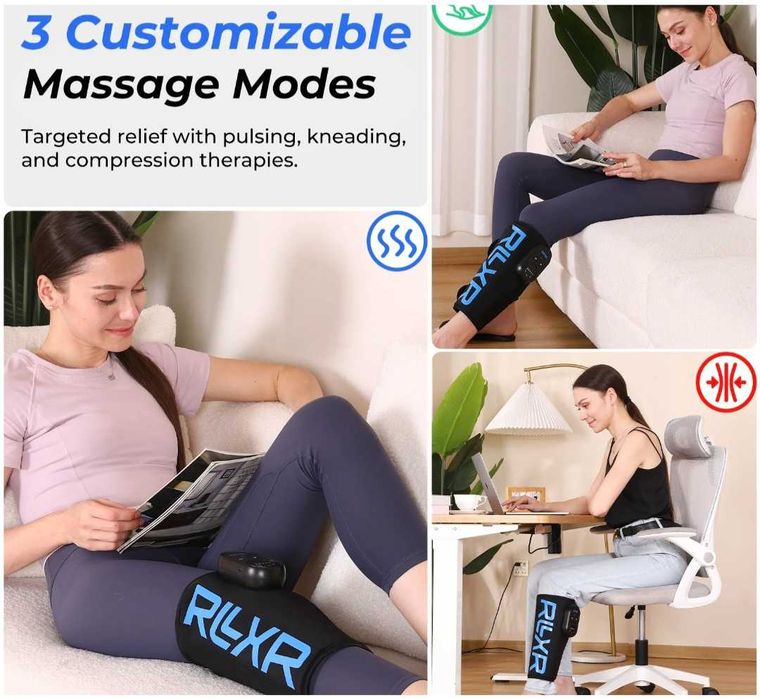 Компресионен масажор за крака RLXR (ReAthlete) — Като нов!