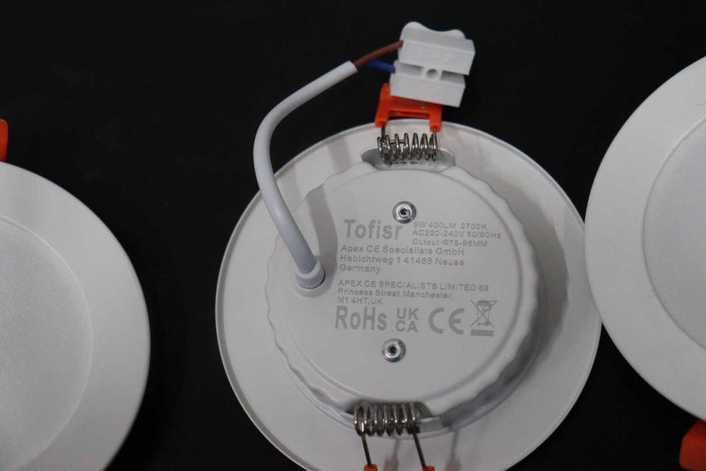 LED вградена лампа Tofisr, 30x5W, IP20 лунички, 2700K, 400lm