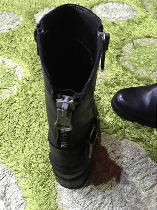 Cizme piele, nr 36,incaltate 3 ore