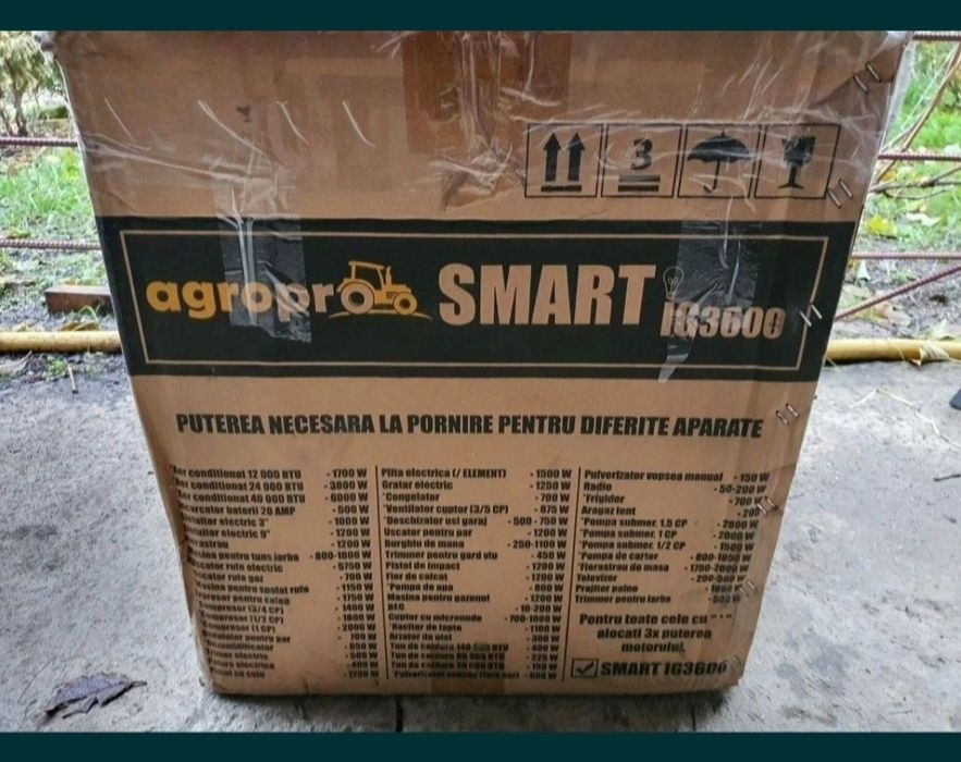 Generator inverter hibrid AgroPro Smart IG3600, 3,6 kw, benzina si GPL