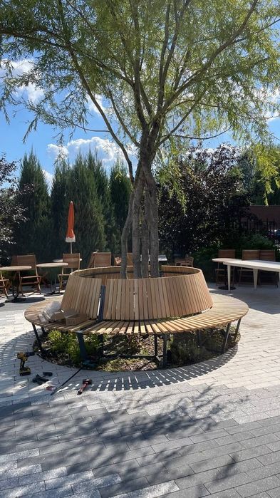 МАФ из дерева фанера брус беседка иллюстрация на заказ архитектура