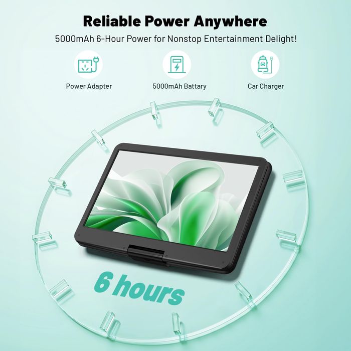 POFOTO PD15 17,5” преносим DVD плейър с 15,6” HD екран,USB/SD/Антишок