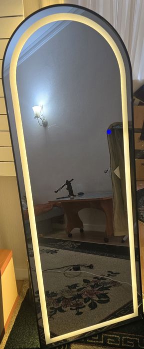 Зеркало напольное, на стенное с подсветкой led