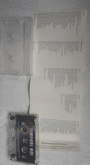 Casete audio originale Timpuri Noi - Bebelus 1994 / BUG  Mafia -  Casa 2002