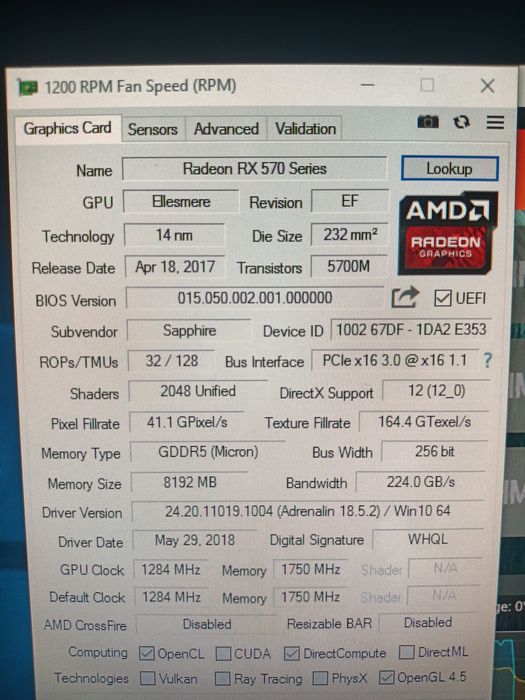 rx570 8gb видеокарта