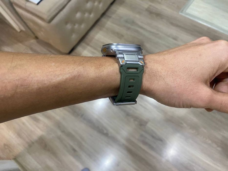 * стильный брутальный ремешок на Apple Watch Ultra комбинированный