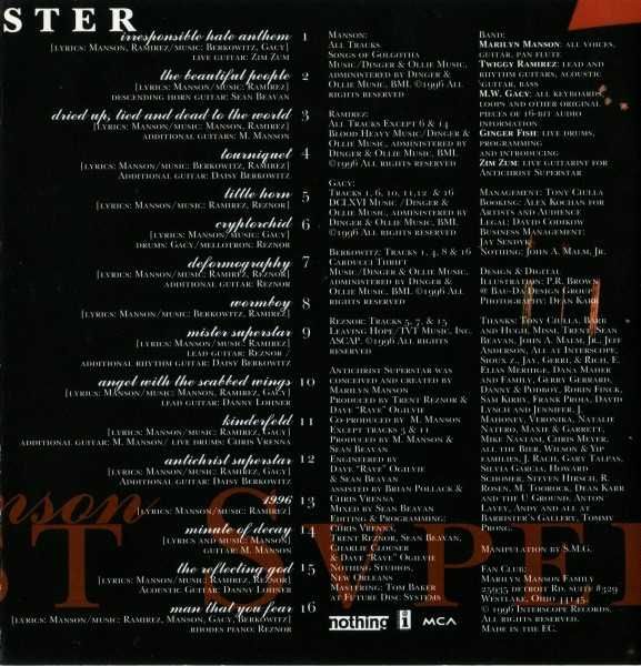 Marilyn Manson - Colectie CD