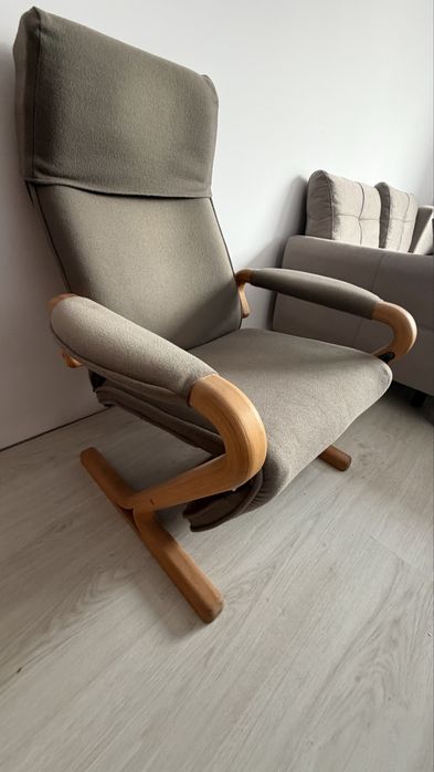 Ретро дизайнерски фотьойл с релакс механизъм