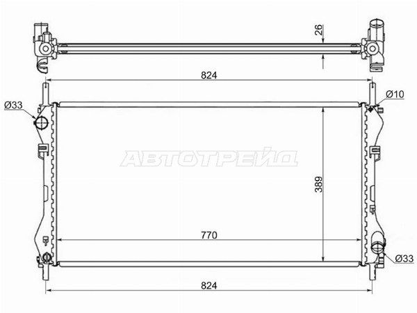 Радиатор Ford Transit