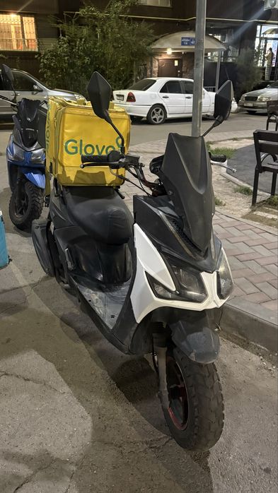 Мопед самурай на ходу
