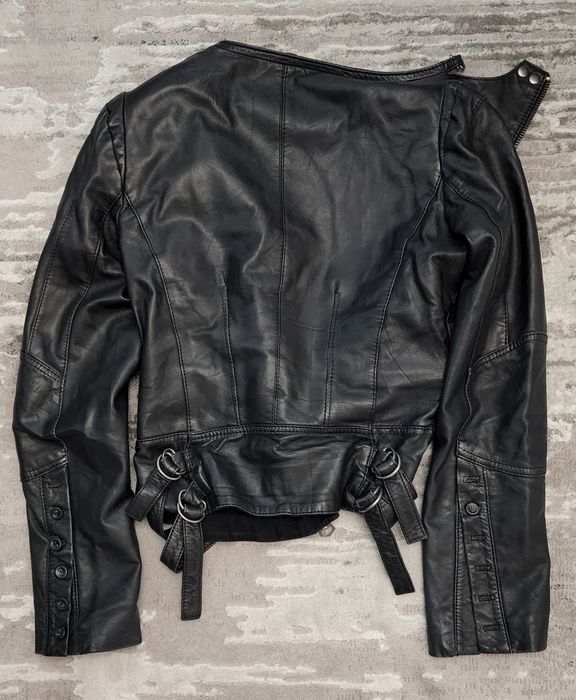 Firetrap Дамско Кожено от естествена агнешка кожа с Размер М,