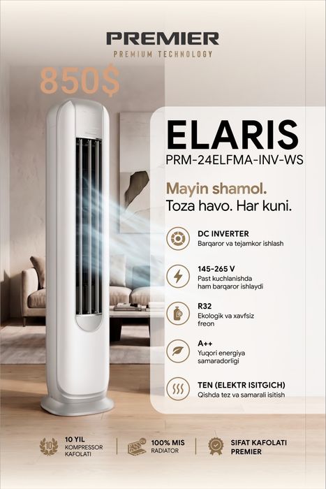 24 Konditsioner Inverter+TEN PREMIER