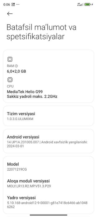 Poco m5 128/6 aybi yoq