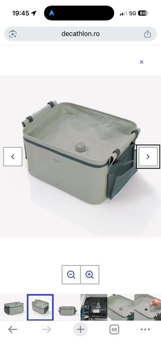 Mobilier de bucătărie de camping L, pliabil și cu protecție la vânt si CHIUVETĂ COMPACTĂ 10L PENTRU CAMPING - REZERVOR APĂ REZIDUALĂ