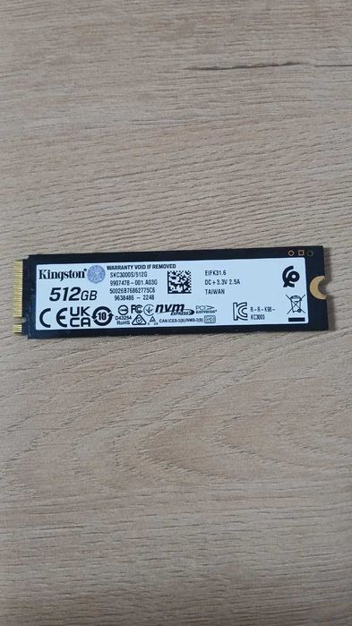 Продам SSD диск Kingston SKC3000S/512G