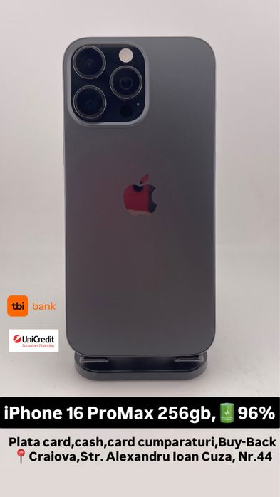 iPhone 16 ProMax 256gb,96% |•| G Store Mobile