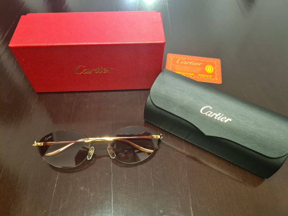 Ochelari Cartier Panther maro