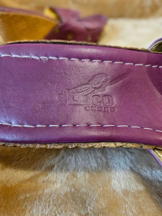 Saboti sandale mov piele 38