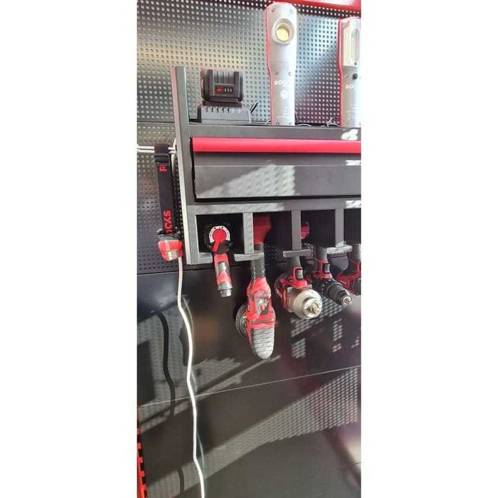 Dulap de perete pentru scule electrice, cu priza 220V si sertar