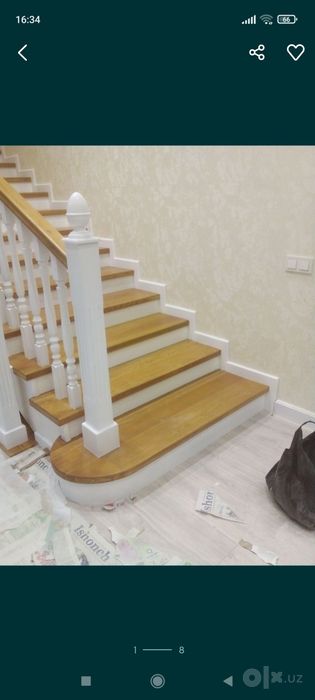 Лестница из дерево70$. Zina yogoch mdf