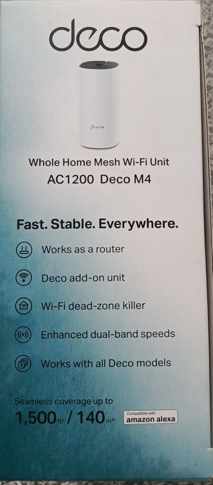 Без торга! За 400 000! Wi-Fi-роутер AC1200 Deco M4 (1 шт.), б/у