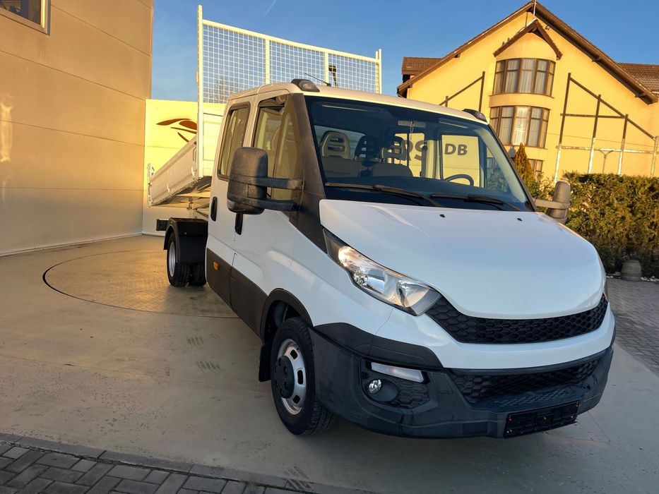 Iveco Daily Doka 3.0D 7LOCURI  PUNTE DUBLA  BASCULABIL Iveco Daily Doka 3.0D, 170CP, Comenzi volan, Webasto, Pilot, Cârlig