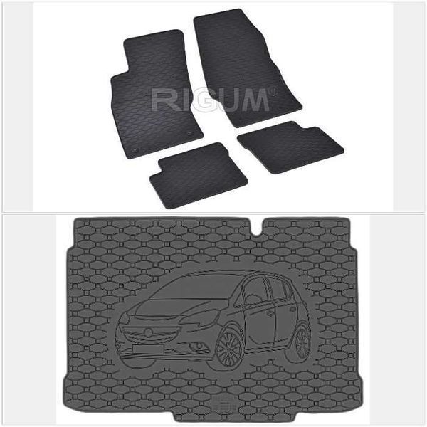 Гумени стелки багажник OPEL Corsa D от 2007 Adam CORSA E от 2014до2018