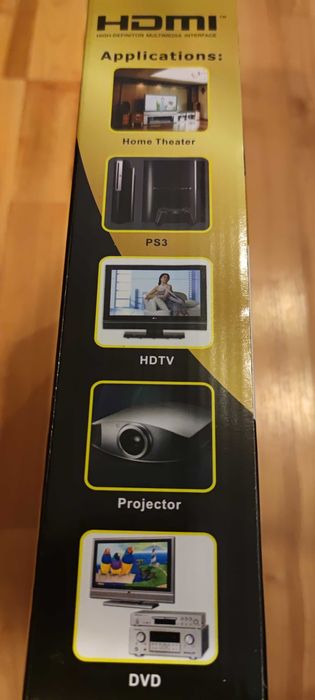 Cablu premium HDMI 20 metri, cu amplificator, conectori auriti, 4 K