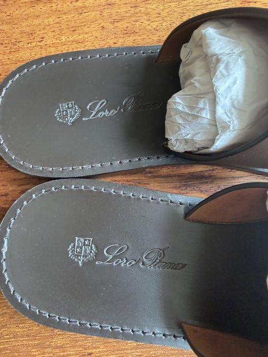 Loro Piana - Sea-Pacific Walk Braided Leather Slides - Brown size 44
