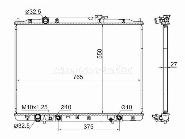 Радиатор Honda Pilot