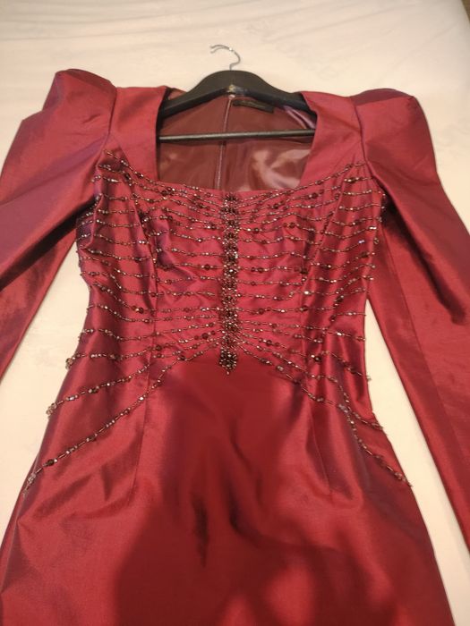 Rochie MMARQUISE superba midi burgundy