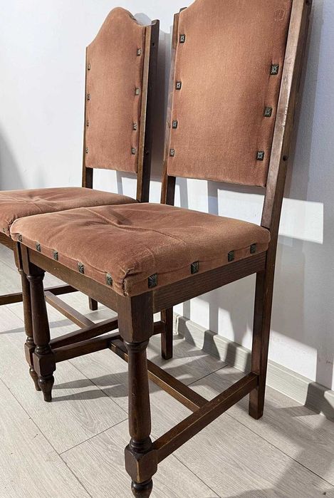 4 Buc. Scaun Vintage din Lemn
