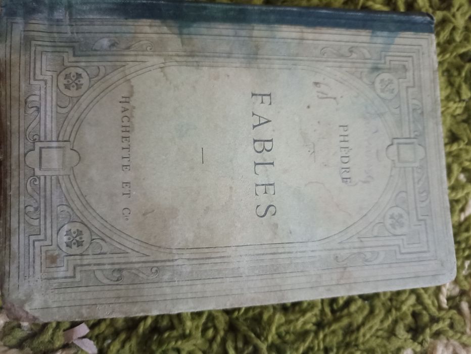 Carte veche franțuzească Fables de Phèdre 1898