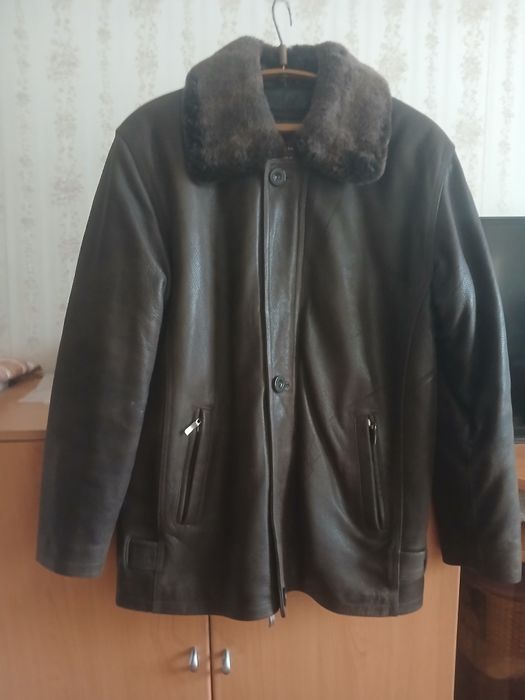 Куртка кожаная 2 в 1. Зимне -осенний вариант