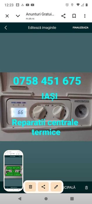 Reparatii centrale termice - montaj instalatii sanitare Iasi