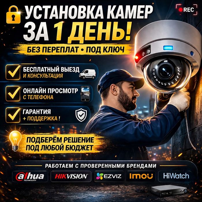 Видеонаблюдение и электромонтаж