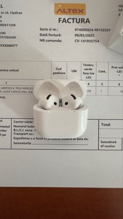 Airpods 4 noi, nefolosite, cadoul ideal
