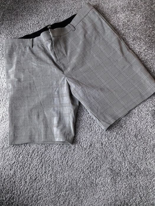 Сив кариран панталон H&M