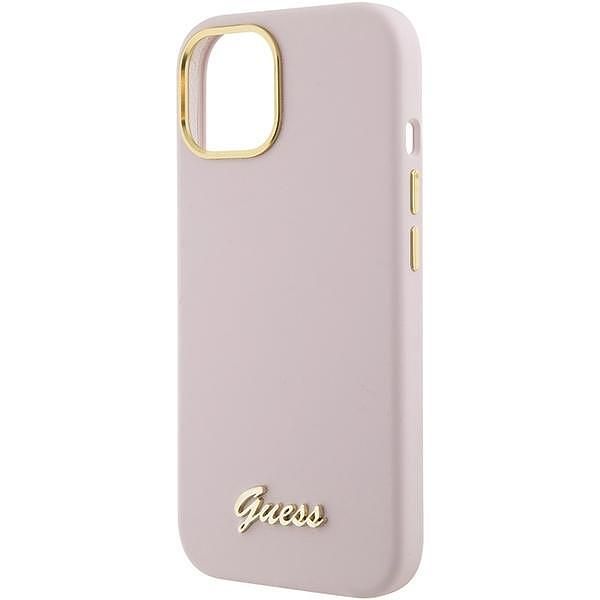 Guess guhcp15ssmbslp iphone 15 / 14 / 13 6.1" pink hardcase silicone s
