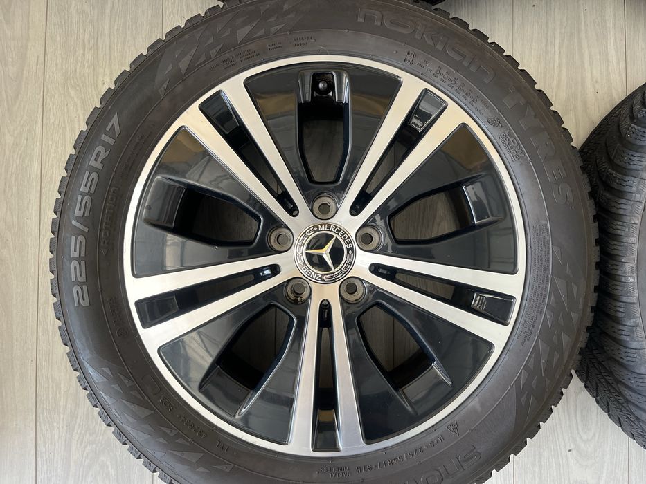 Оригинални джанти 17 цола 5х112 за Мерцедес Е-класа W213/S213 със зимни гуми 225/55/17