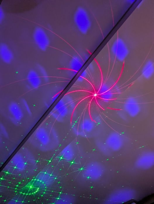 Lumini disco , proiector laser la cutie.