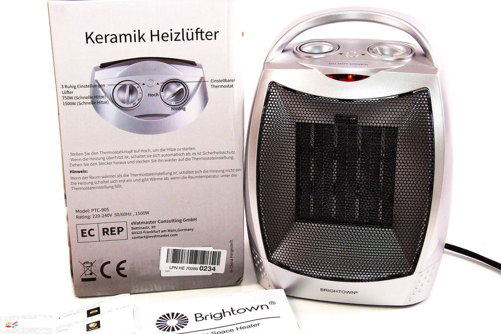 Aeroterma ceramica + ventilator (2 in 1), consum de energie redus NOUA