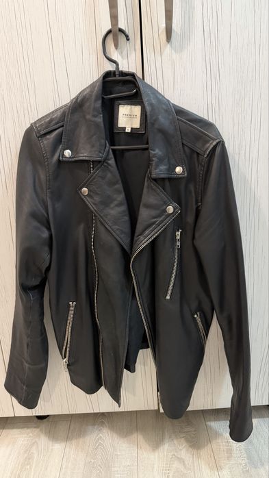 Geaca piele biker Jack Jones