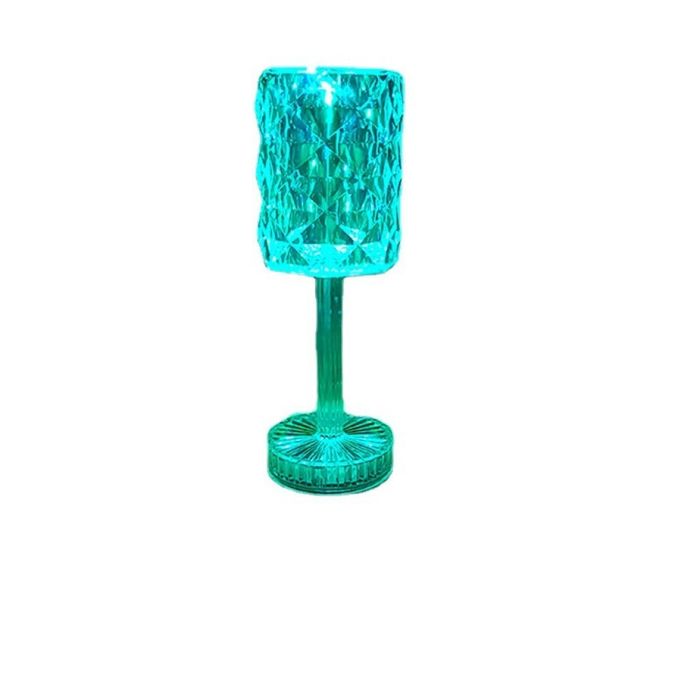 LED RGB сензорна настолна кристална лампа с функция за 16 цвята и дистанционно управление