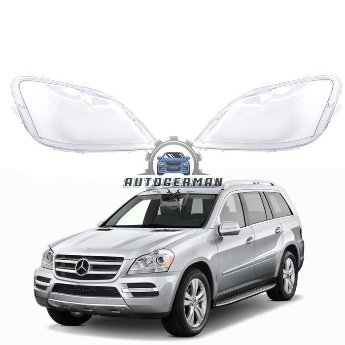 Капаци фарове Mercedes GL X164 GL350 (06-12) стъкло фарове крушки Мерцедес ГЛ Х164 ГЛ350 xenon