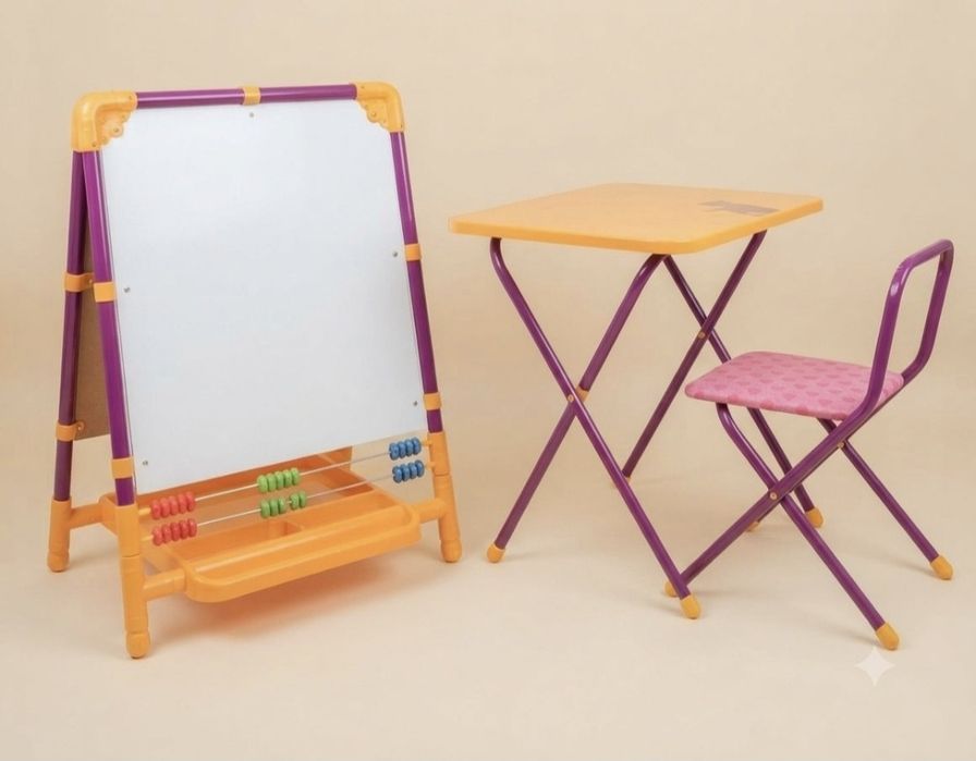 Продам 2 набора Nika kids (доск идля рисования и стол с стулом)
